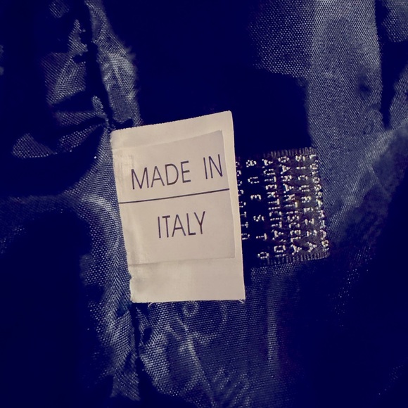 AUTHENTIC ARMANI Collezioni  Blue Suede Italian Jacket - Picture 8 of 16